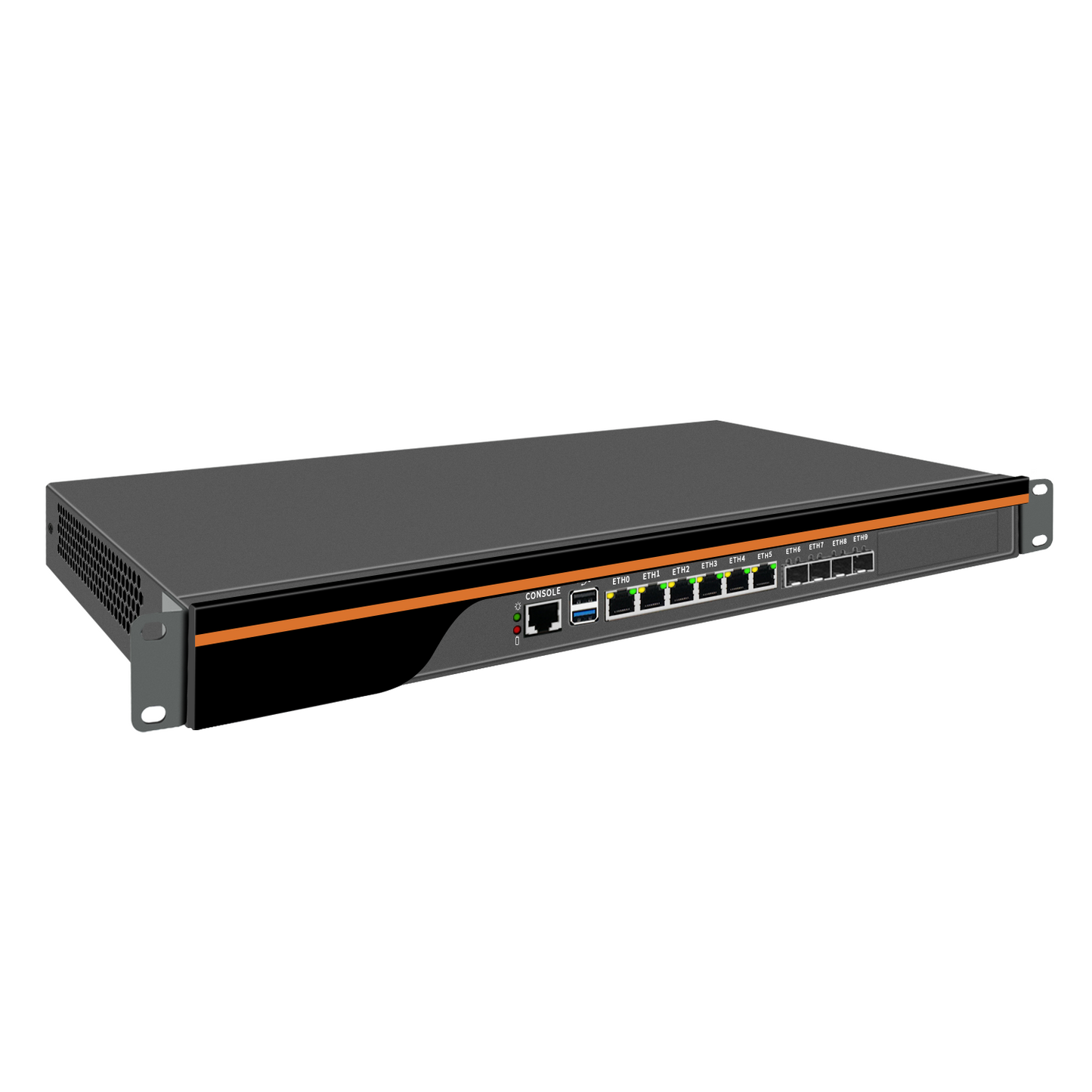 1U Rackmount Network Appliance for Firewall Server Intel Atom C3000 6xRJ45 2.5GbE Quad-port 10G SFP+ BKHD-1U-1310NP-6L4S