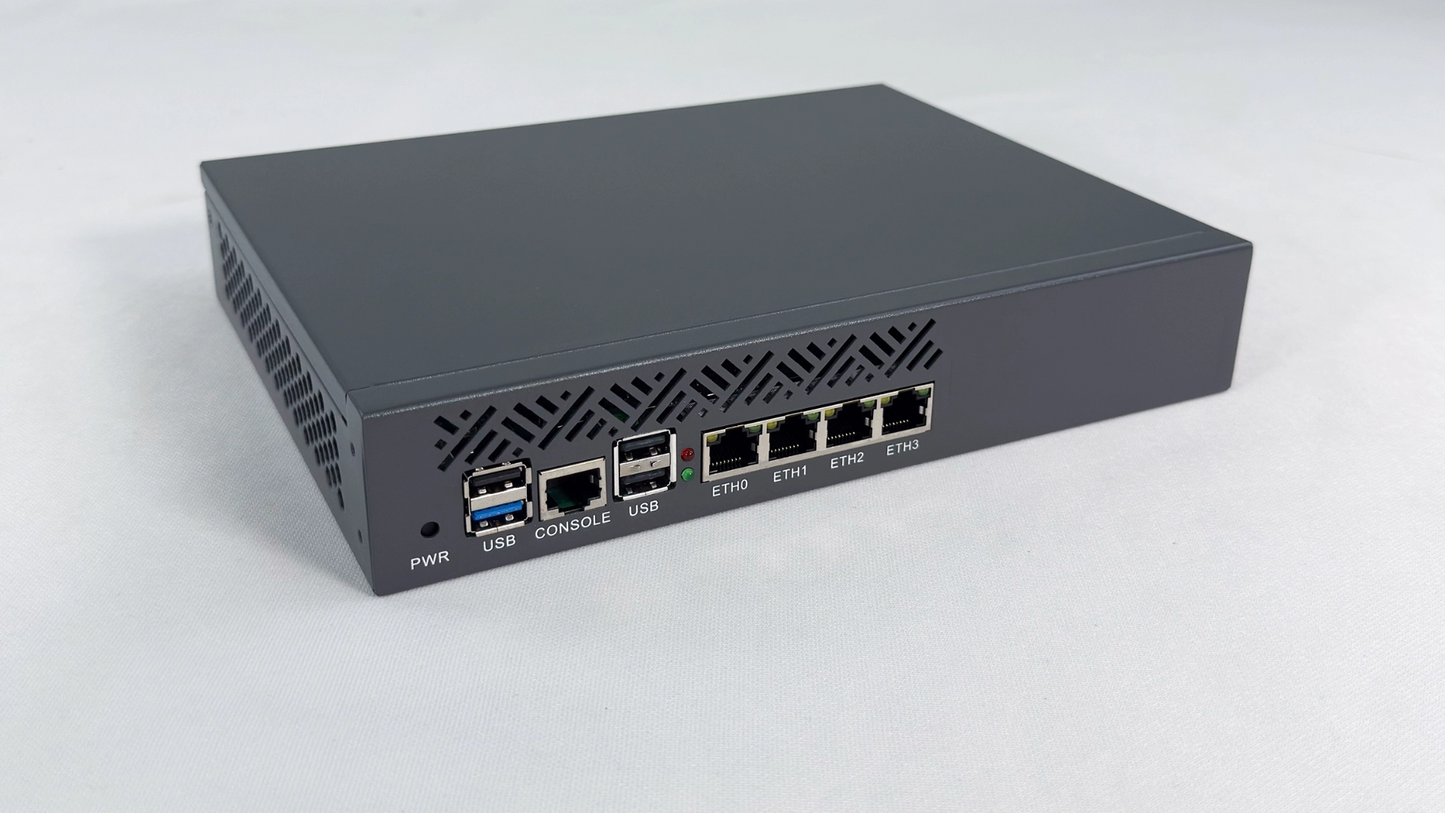Desktop/Rackmount Network Appliance Integrated Intel N Series Processor 4xRJ45 2.5GbE Expandable Dual or Quad Ports 10Gb SFP+ for Firewalls Home Servers Edge Computing BKHD-OTS-1264N4L