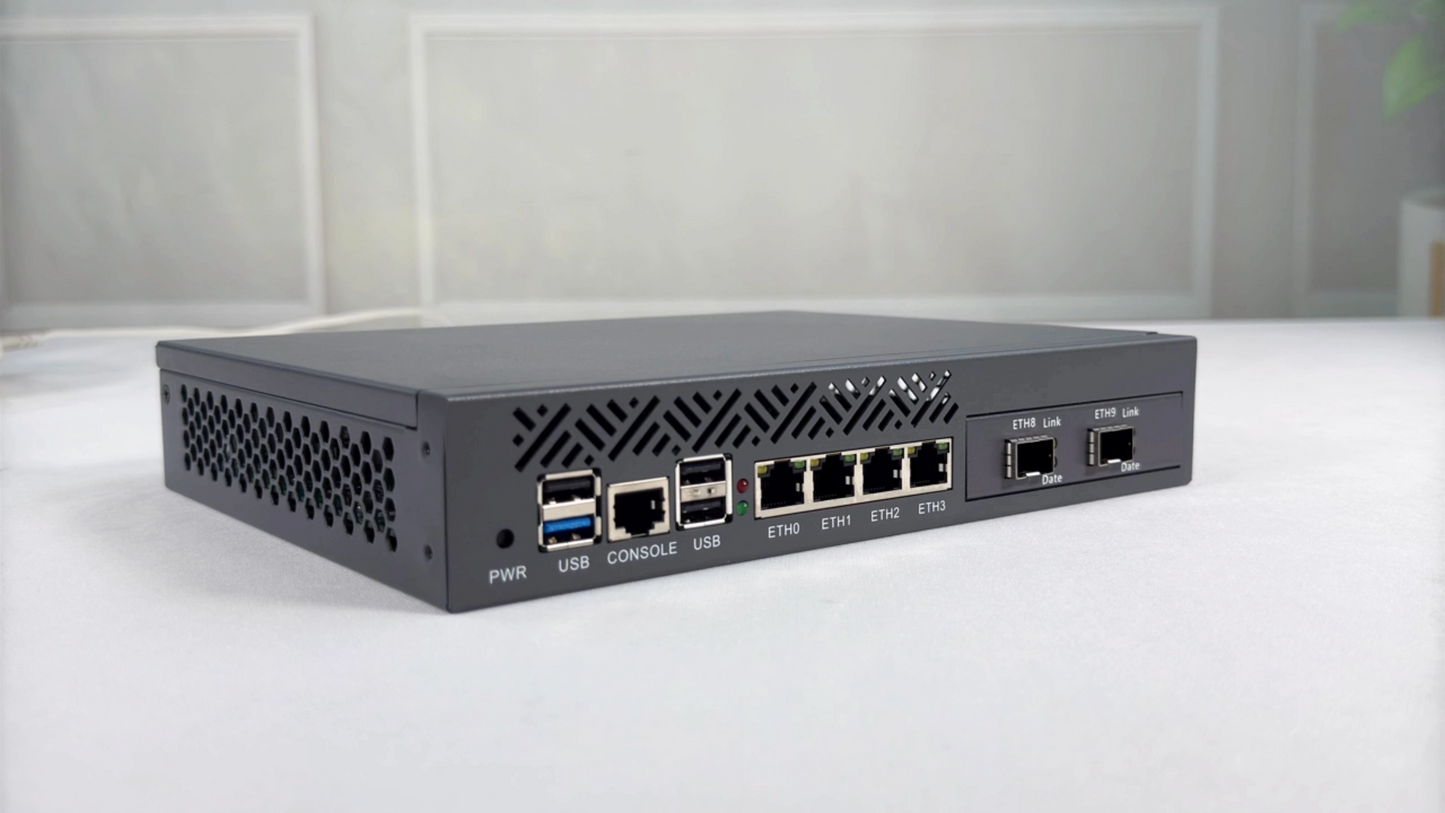 Desktop/Rackmount Network Appliance Integrated Intel N Series Processor 4xRJ45 2.5GbE Expandable Dual or Quad Ports 10Gb SFP+ for Firewalls Home Servers Edge Computing BKHD-OTS-1264N4L