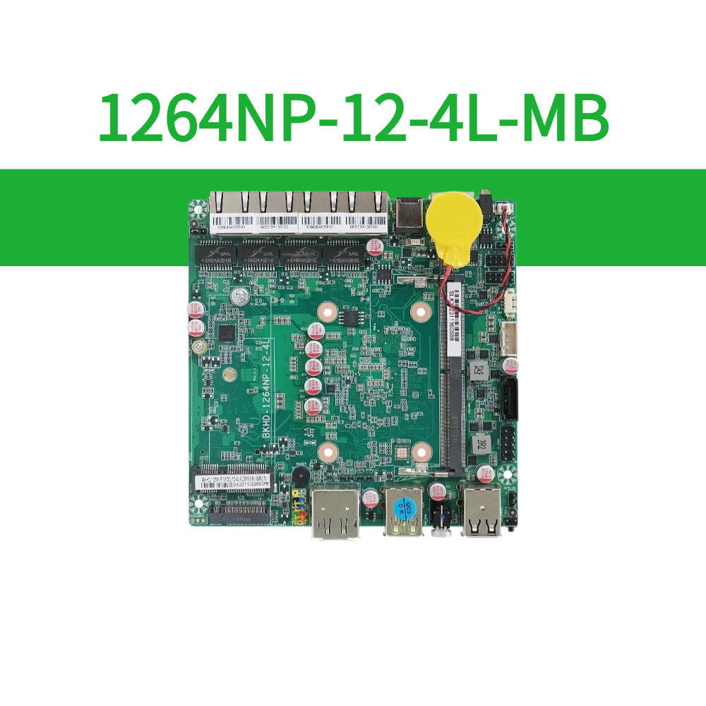 Network Motherboard with 4 ports 2.5G Ethernet Intel N150 Core i3-N305 Nano ITX for Routers Embedded Firewalls BKHD 1264NP-12-4L