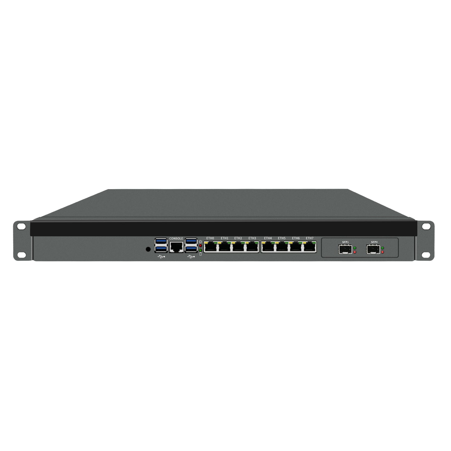 1U Rackmount Computer C246 Chipset 8th/9th Gen Core Xeon-E Series 8-Port 2.5GbE Dual PCIe Expandable for Firewall Server 1U-C246-8L