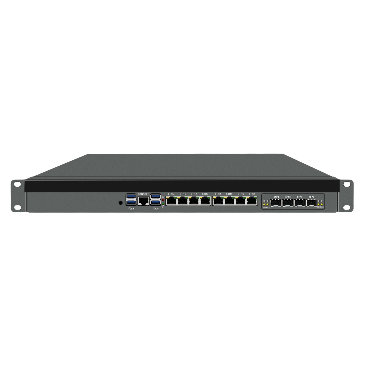 1U Rackmount Computer C246 Chipset 8th/9th Gen Core Xeon-E Series 8-Port 2.5GbE Dual PCIe Expandable for Firewall Server 1U-C246-8L