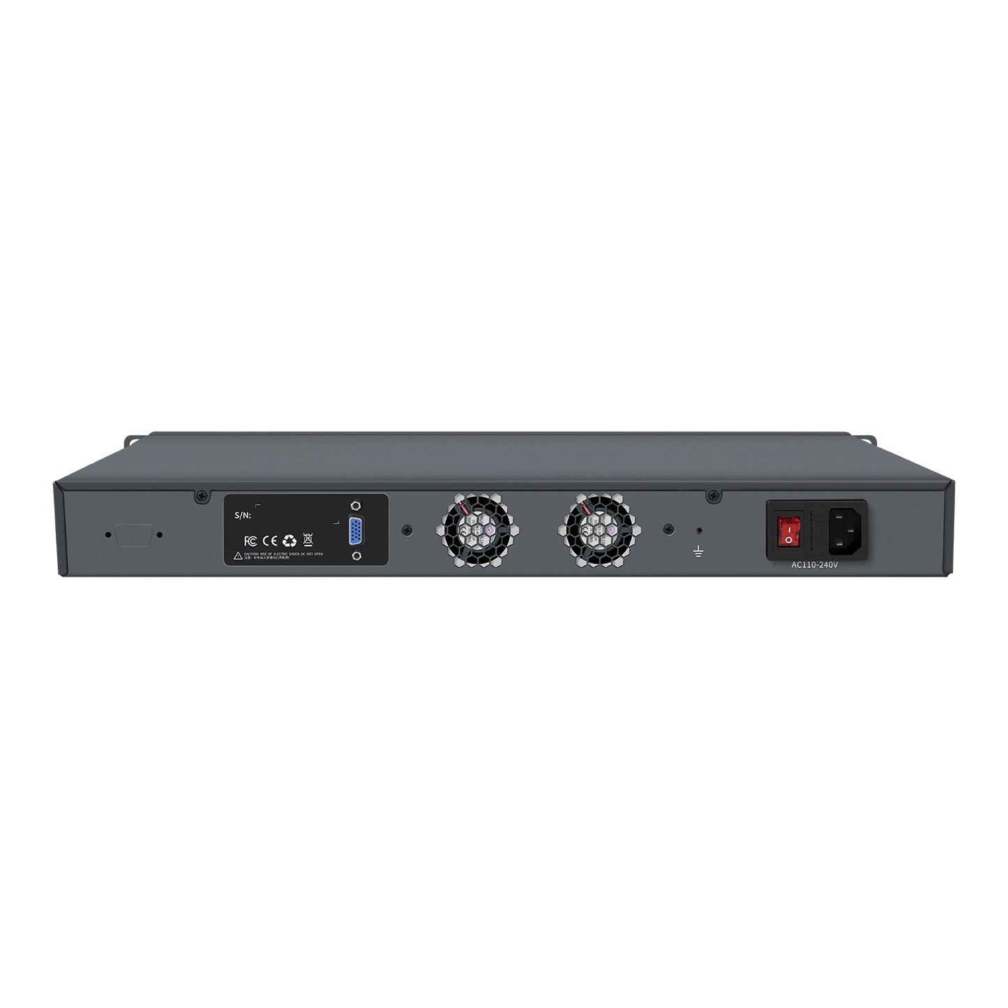 1U Rackmount Computer C246 Chipset 8th/9th Gen Core Xeon-E Series 8-Port 2.5GbE Dual PCIe Expandable for Firewall Server 1U-C246-8L