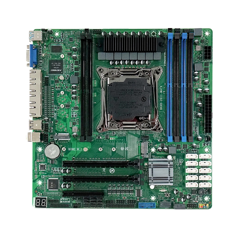 2011-MATX Micro-ATX Server Motherboard with Intel Xeon E5 and 4×2.5GbE LAN