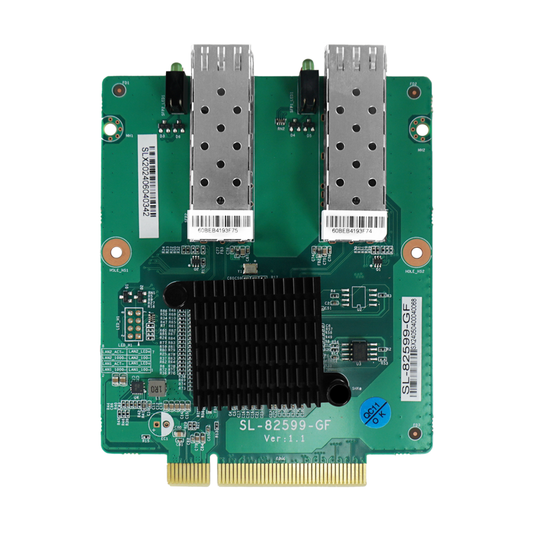 Horizontal PCI-E Fiber Optic Card Intel Chipset Dual-port Quad-port SFP