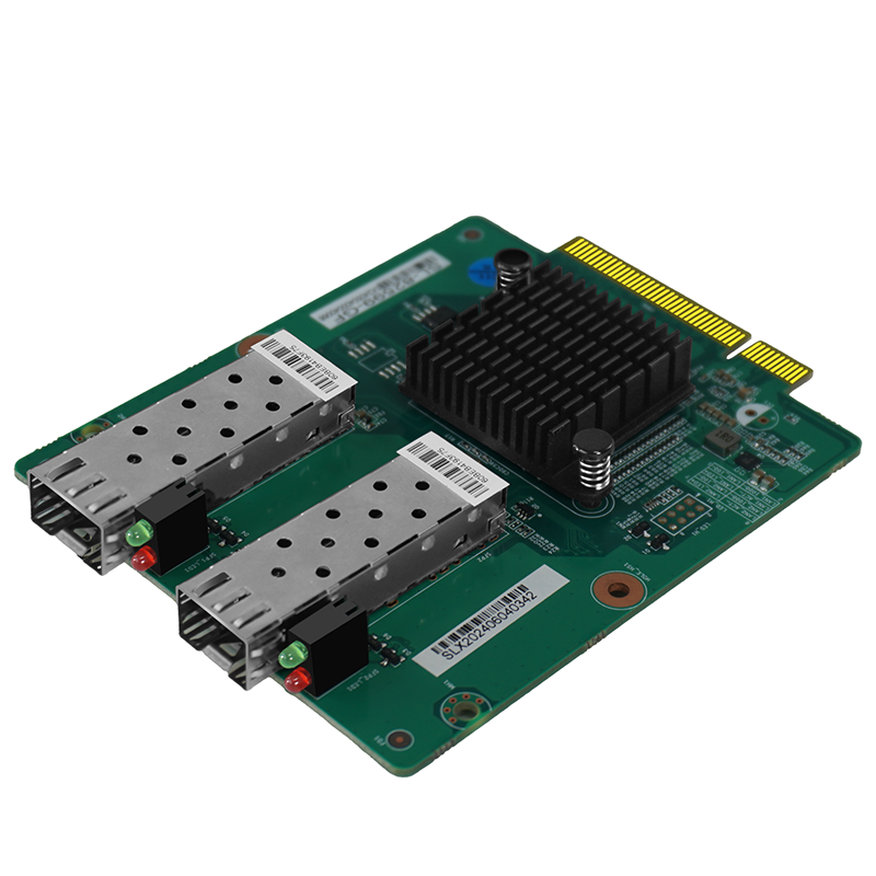 Horizontal PCI-E Fiber Optic Card Intel Chipset Dual-port Quad-port SFP