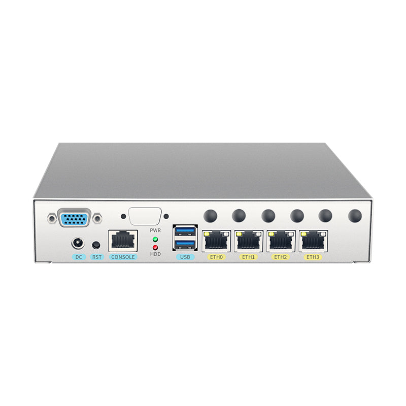 Desktop Network Appliance built-in Celeron Processor 4 Ports 2.5GbE Expandable LTE 5G Suitable for IoT Gateway Edge Computing Firewall Router BKHD-OTS-4L5G