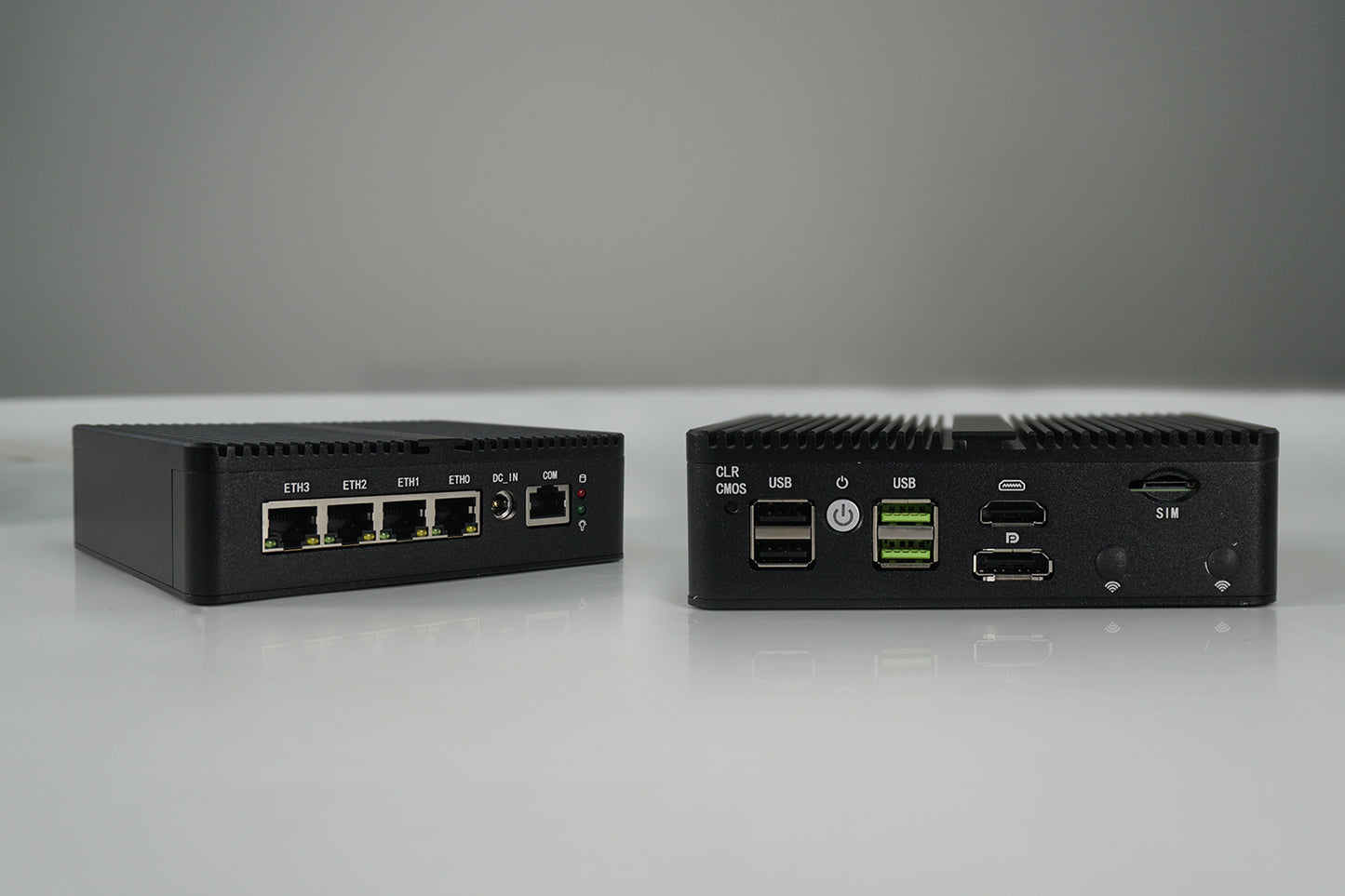 Mini Fanless Network Appliance Integrated Alder Lake N100 4-port RJ45 2.5G Compatible with Pfsense Vyos Mikrotik OpenWrt for Firewall Virtual Machine Soft Router G30S G48S-1264NP-4L