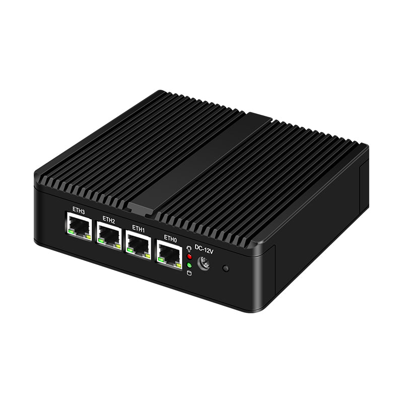 Fanless Network Appliance Integrated Intel Celeron Processor 4-Port 1Gigabit Compatible with Pfsense Sophos Arista G30-1170NP-4L