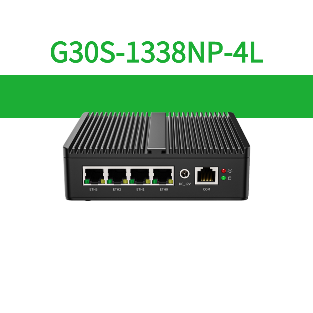 Fanless Mini Network Appliance with Jasper Lake Celeron Pentium Processor Intel I226V NIC 4-port 2.5G Ethernet BKHD-G30S-1338NP-4L