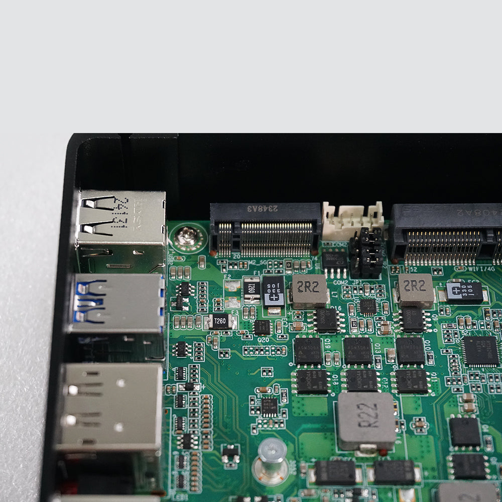 Fanless Mini Gateway with Intel N-series Processor 4-Port 2.5G RJ45 Port Expandable LTE 5G Module for Building Firewall IoT Gateway Industrial PC G30W-1264NP-4L5G