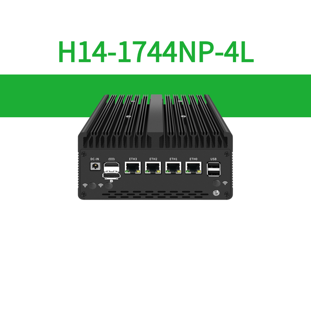 Network Appliances 13th Gen Core 4x2.5GbE Dual Port Quad Port SFP+ for Server Firewall Router Virtual Machine H14-1744-4L