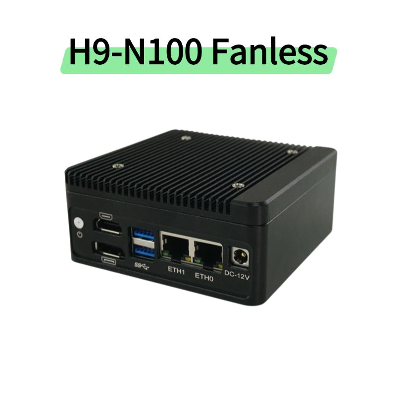 Mini Network Appliance with N100 Dual Port 2.5G Ethernet Suitable for Embedded Terminal Firewall Edge Gateway Smart Home H9-1264-2L X86Pi