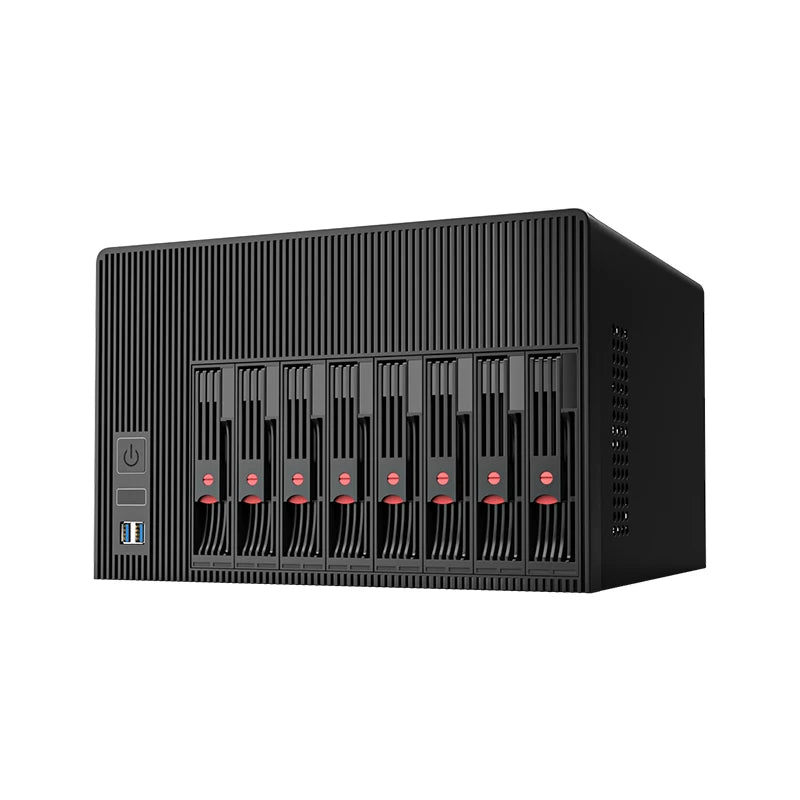 C612NP 8-Bay NAS Server with Xeon E5-2650 v4 12 Cores 24 Threads Compatible with FreeNAS TrueNAS ESXi Proxmox VE Expandable PCIe x16