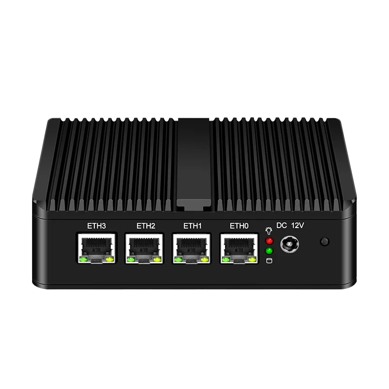 Fanless Network Appliance Integrated Intel Celeron Processor 4-Port 1Gigabit Compatible with Pfsense Sophos Arista G30-1170NP-4L