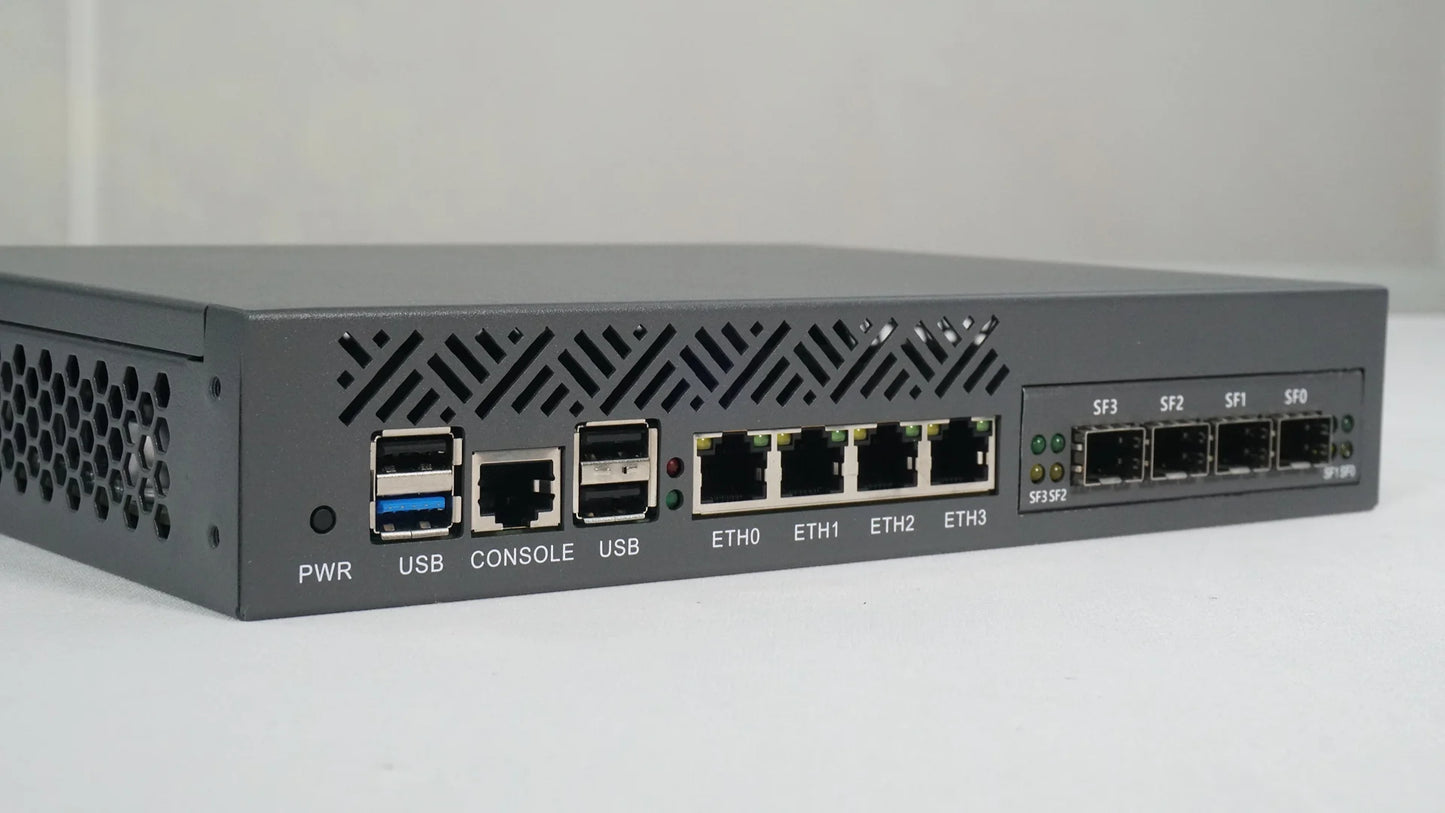 Desktop/Rackmount Network Appliance Integrated Intel N Series Processor 4xRJ45 2.5GbE Expandable Dual or Quad Ports 10Gb SFP+ for Firewalls Home Servers Edge Computing BKHD-OTS-1264N4L