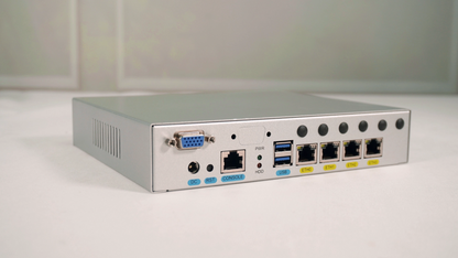 Desktop Network Appliance built-in Celeron Processor 4 Ports 2.5GbE Expandable LTE 5G Suitable for IoT Gateway Edge Computing Firewall Router BKHD-OTS-4L5G
