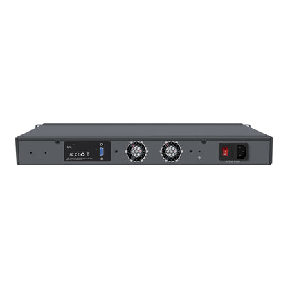 1U Rackmount Computer C246 Chipset 8th/9th Gen Core Xeon-E Series 8-Port 2.5GbE Dual PCIe Expandable for Firewall Server 1U-C246-8L