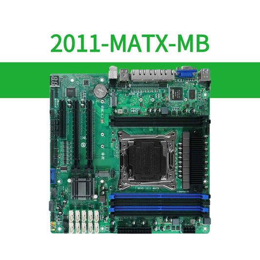 2011-MATX Micro-ATX Server Motherboard with Intel Xeon E5 and 4×2.5GbE LAN