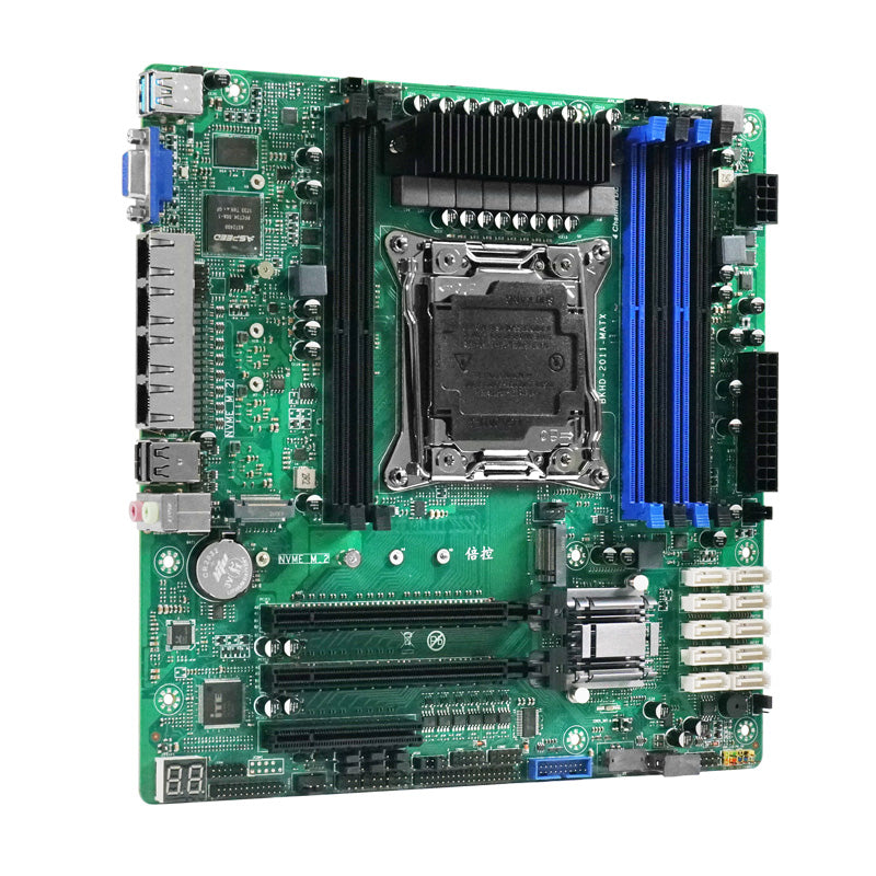 2011-MATX Micro-ATX Server Motherboard with Intel Xeon E5 and 4×2.5GbE LAN