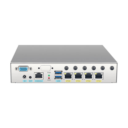 Desktop Network Appliance built-in Celeron Processor 4 Ports 2.5GbE Expandable LTE 5G Suitable for IoT Gateway Edge Computing Firewall Router BKHD-OTS-4L5G