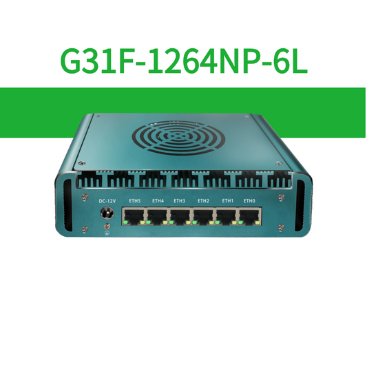 G31F-1264NP-6L 6×2.5GbE Network Appliance with Intel N-Series and Active Cooling