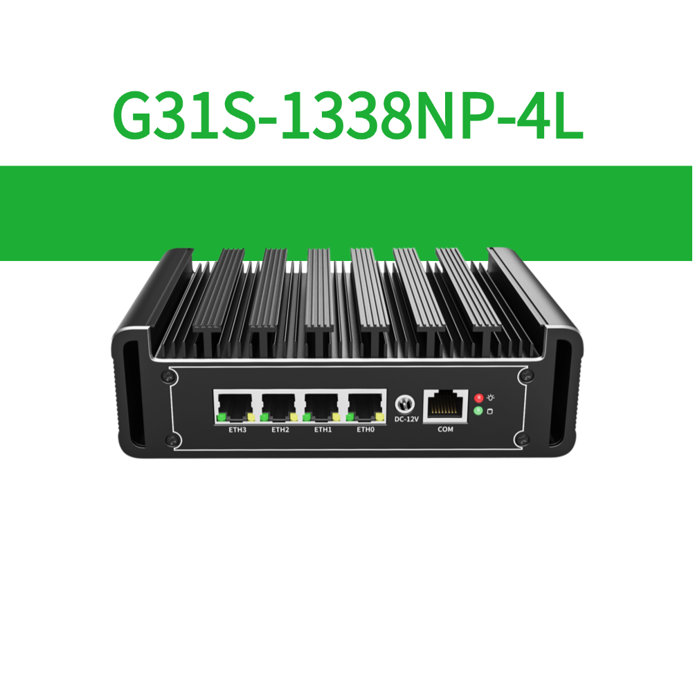 G31S-1338NP-4L Industrial Fanless 4LAN Edge Gateway PC