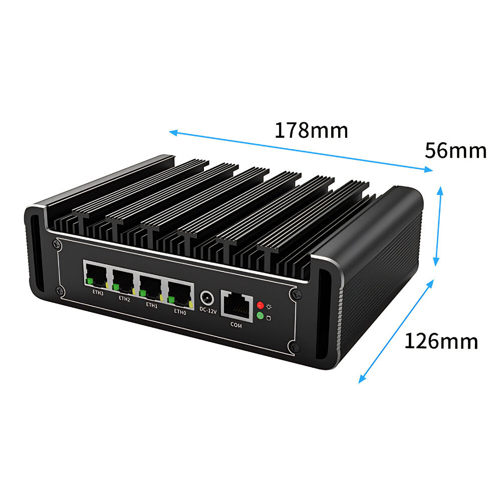 G31S-1338NP-4L Industrial Fanless 4LAN Edge Gateway PC