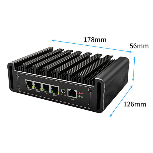 G31S-1338NP-4L Industrial Fanless 4LAN Edge Gateway PC