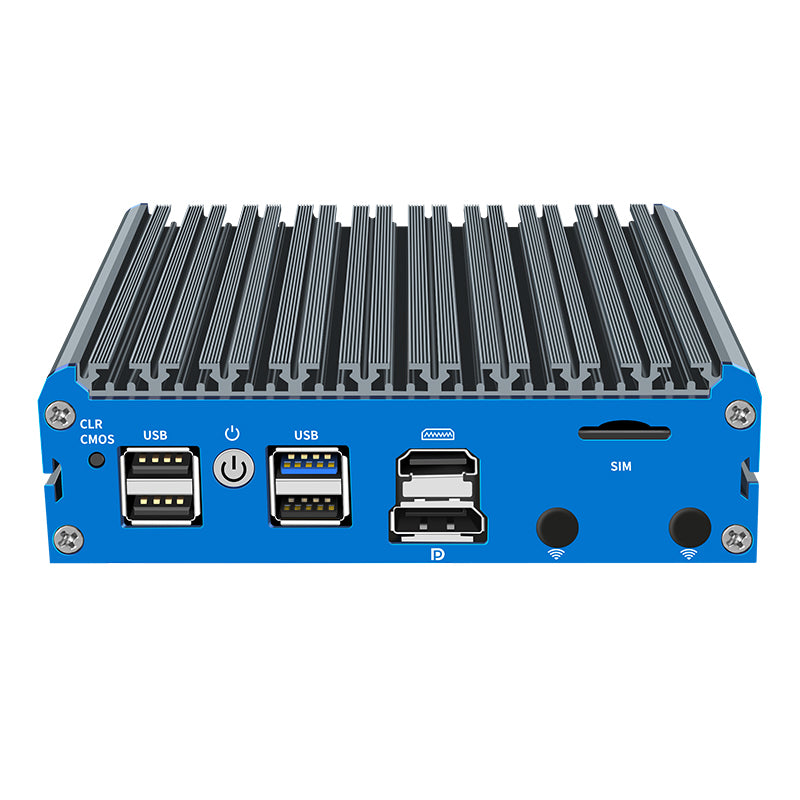 G48S-1493NP-4L Ultra-Compact Fanless Mini PC with 4×2.5GbE LAN