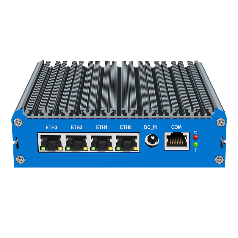 G48S-1493NP-4L Ultra-Compact Fanless Mini PC with 4×2.5GbE LAN