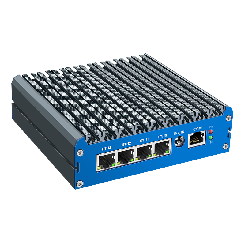 G48S-1493NP-4L Ultra-Compact Fanless Mini PC with 4×2.5GbE LAN