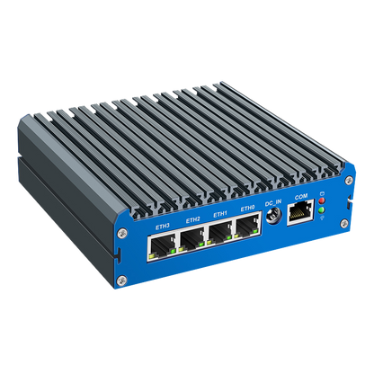 G48S-1493NP-4L Ultra-Compact Fanless Mini PC with 4×2.5GbE LAN