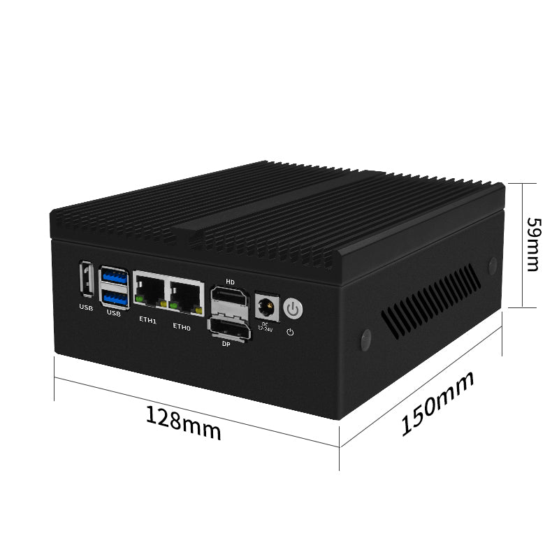 H10-1264-2L Compact Fanless Edge Gateway With Optional SFP
