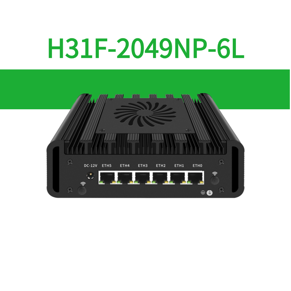H31F-2049NP-6L Intel Core Ultra Firewall Appliance with 6×2.5GbE LAN
