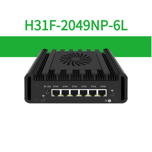 H31F-2049NP-6L Intel Core Ultra Firewall Appliance with 6×2.5GbE LAN