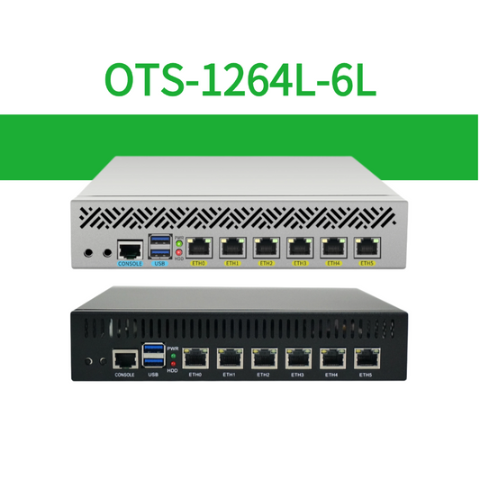 Edge Network Device with Intel N Series Processors 6x LAN 2.5GbE Suitable for Firewalls Soft Routers Home Servers OTS-1264L-6L