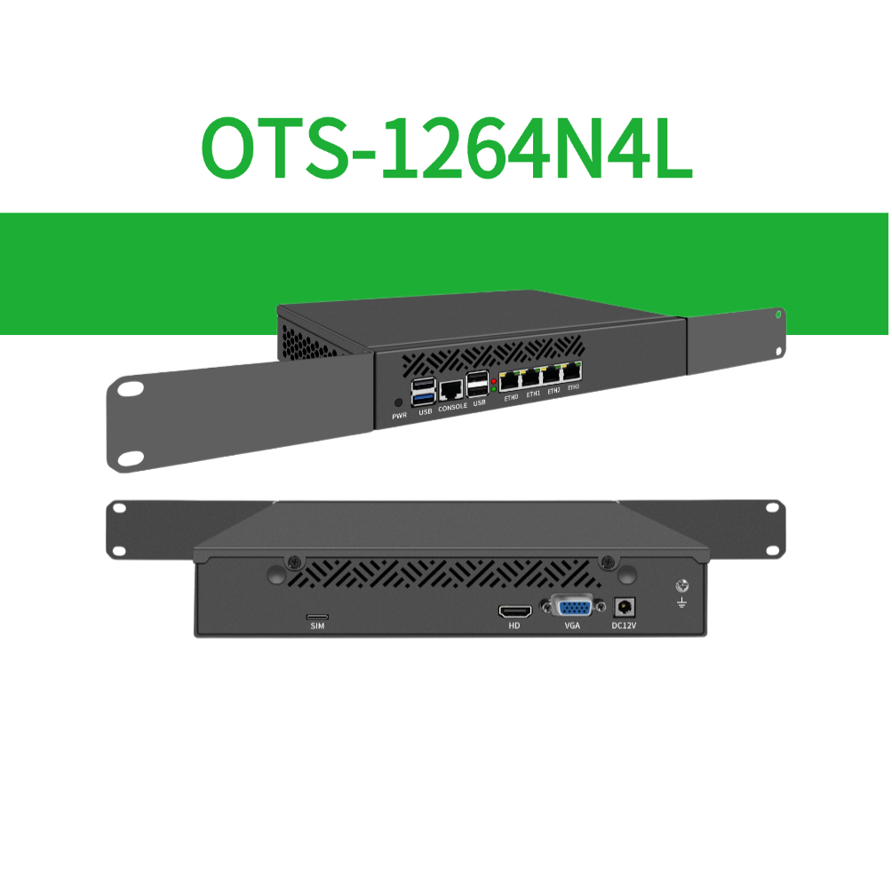 Desktop/Rackmount Network Appliance Integrated Intel N Series Processor 4xRJ45 2.5GbE Expandable Dual or Quad Ports 10Gb SFP+ for Firewalls Home Servers Edge Computing BKHD-OTS-1264N4L