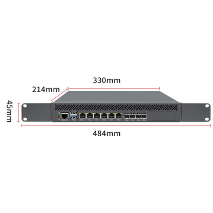 OTS-1310NP-6L4S Intel Atom Network Appliance with 6×LAN and 4×10G SFP+