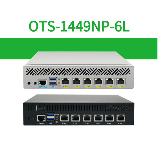 Desktop Network Appliance with Intel 11th Gen Processors 6x 2.5GbE Ports Build Firewall Home Server SD-WAN OTS-1449NP-6L