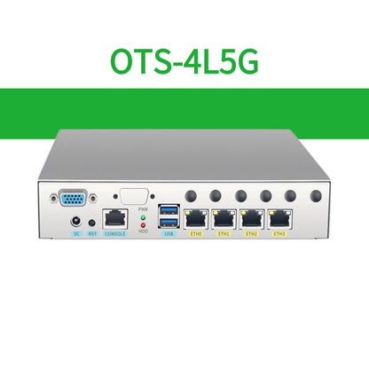 Desktop Network Appliance built-in Celeron Processor 4 Ports 2.5GbE Expandable LTE 5G Suitable for IoT Gateway Edge Computing Firewall Router BKHD-OTS-4L5G