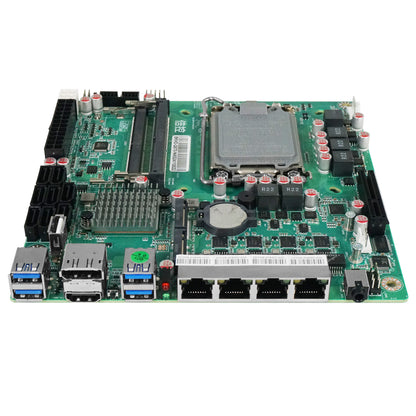 Mini-ITX Motherboard Quad Port 2.5GbE 8x SATA Dual M.2 Supports RAID vPRO for Server NAS Firewall Compatible TrueNAS OpenMediaVault ESXi Q670-NAS-MB