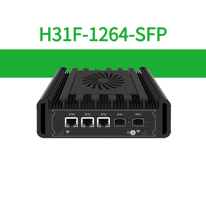 Network Appliance for Firewall Server Home NAS Virtual Machine Dual Port 10G SFP+ and 3 Ports 2.5G Ethernet BKHD-H31F-1264-SFP